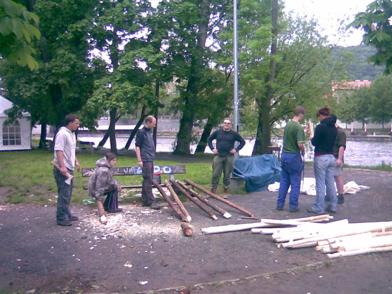 Zpracovávání dřeva na stavbu